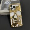 gold hollow skeleton phone case