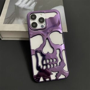 Purple Hollow Skeleton Phone Case