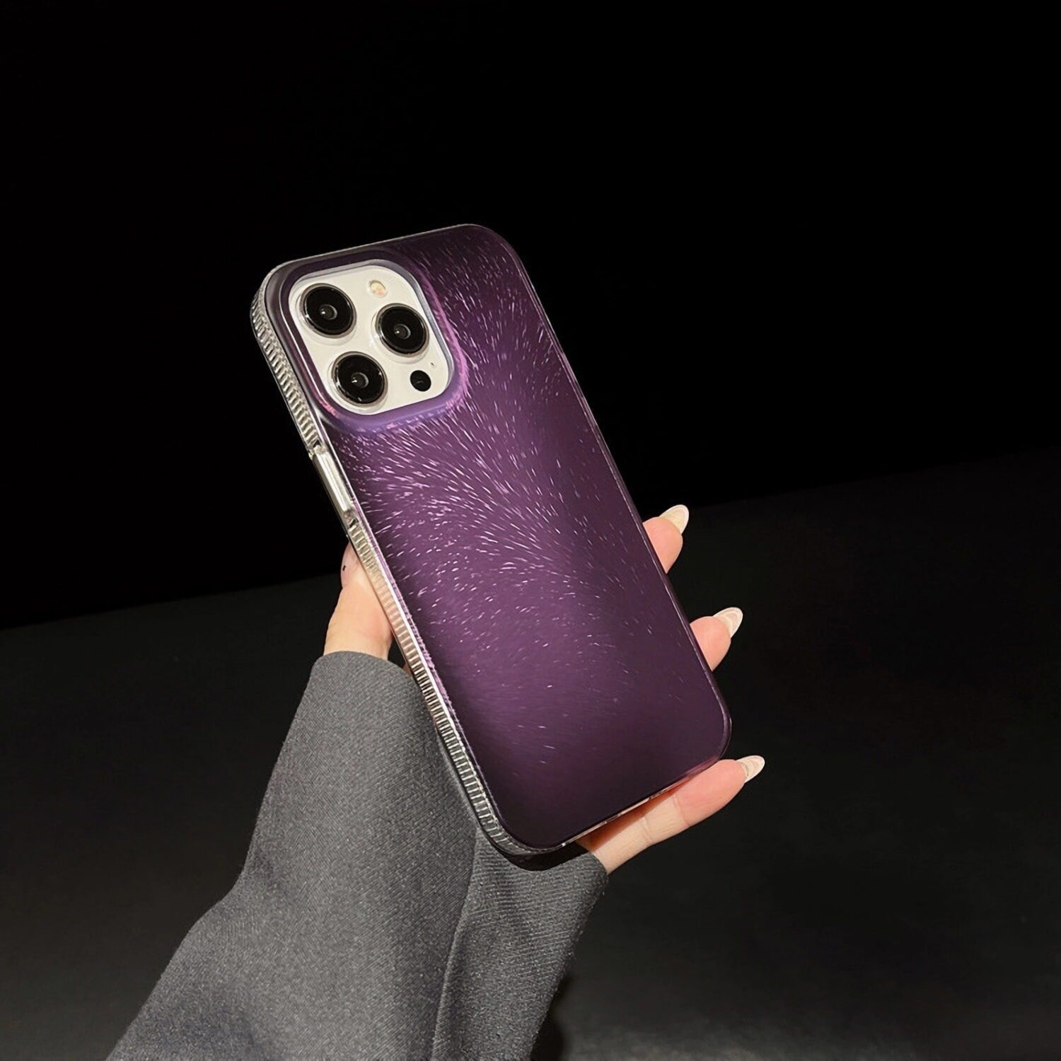 fur gradient phone case