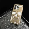 gold hollow skeleton phone case