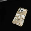 gold hollow skeleton phone case