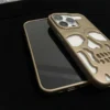 gold hollow skeleton phone case