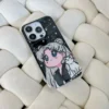 starry anime girl kitty phone case