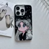 starry anime girl kitty phone case