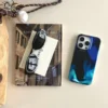 blue flames phone case