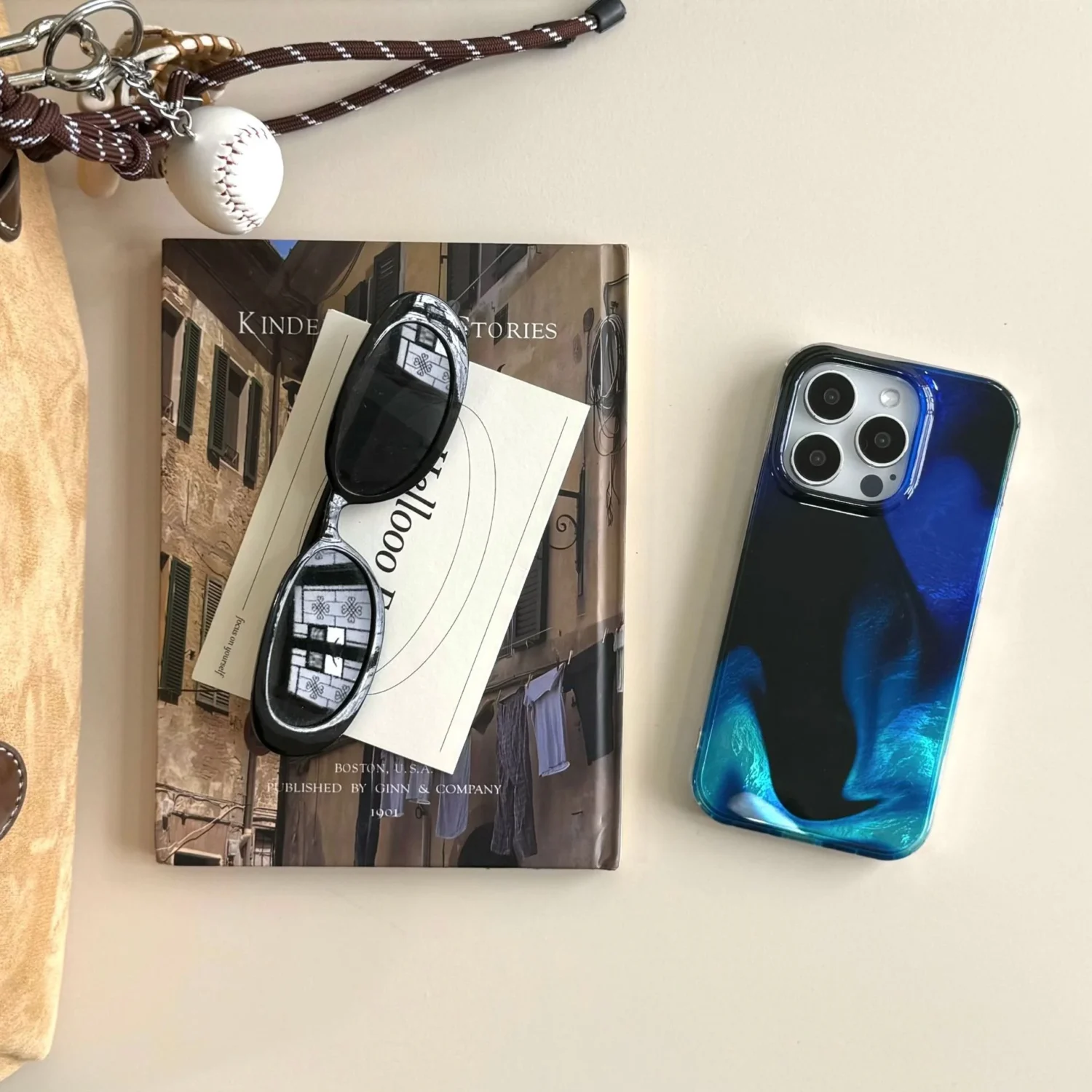 blue flames phone case