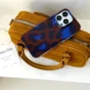 blue leopard phone case