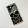 carbon hollow skull skeleton phone case