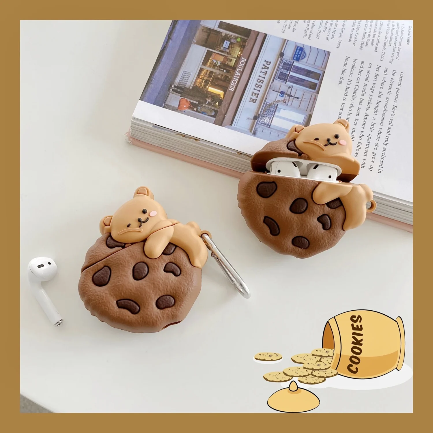 cookie bear airpod case