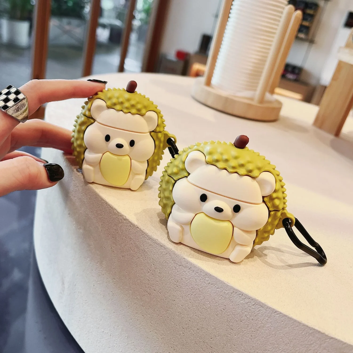 durian hedgehog airpods case