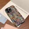 floral skeletons phone case