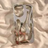 silver hollow flames phone case