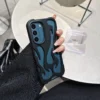 black hollow flames phone case