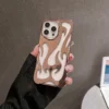 Pink hollow flames phone case