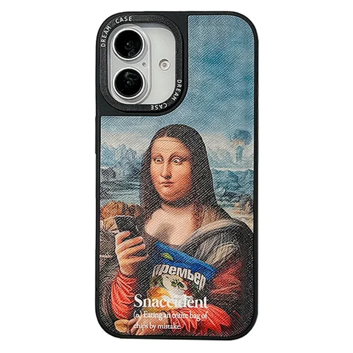 mona lisa funny art phone case