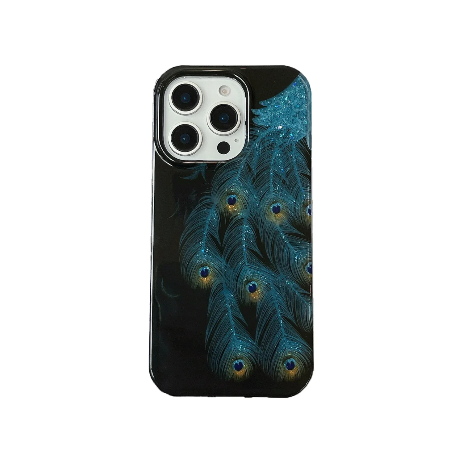 peacock feathers phone case