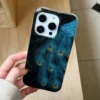 peacock feathers phone case