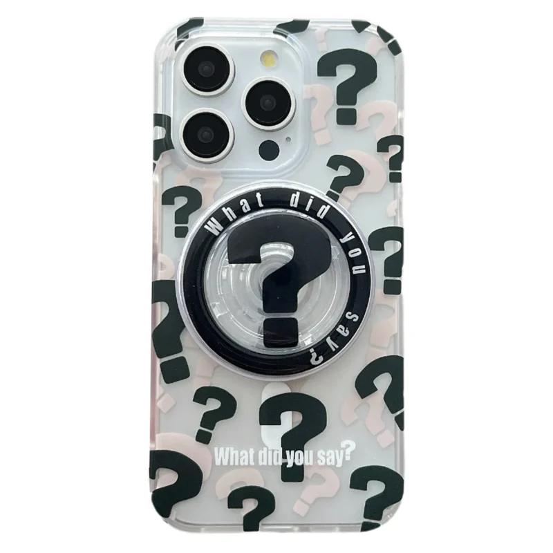 question mark phone case