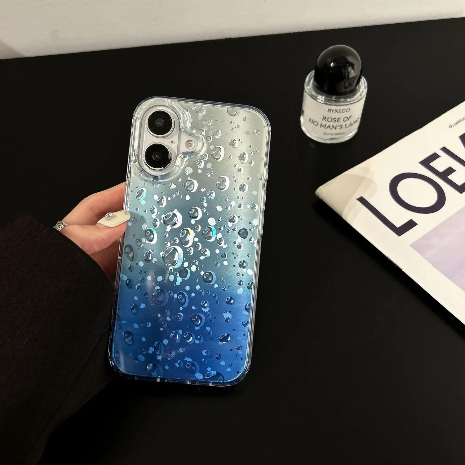 water rain droplet phone case