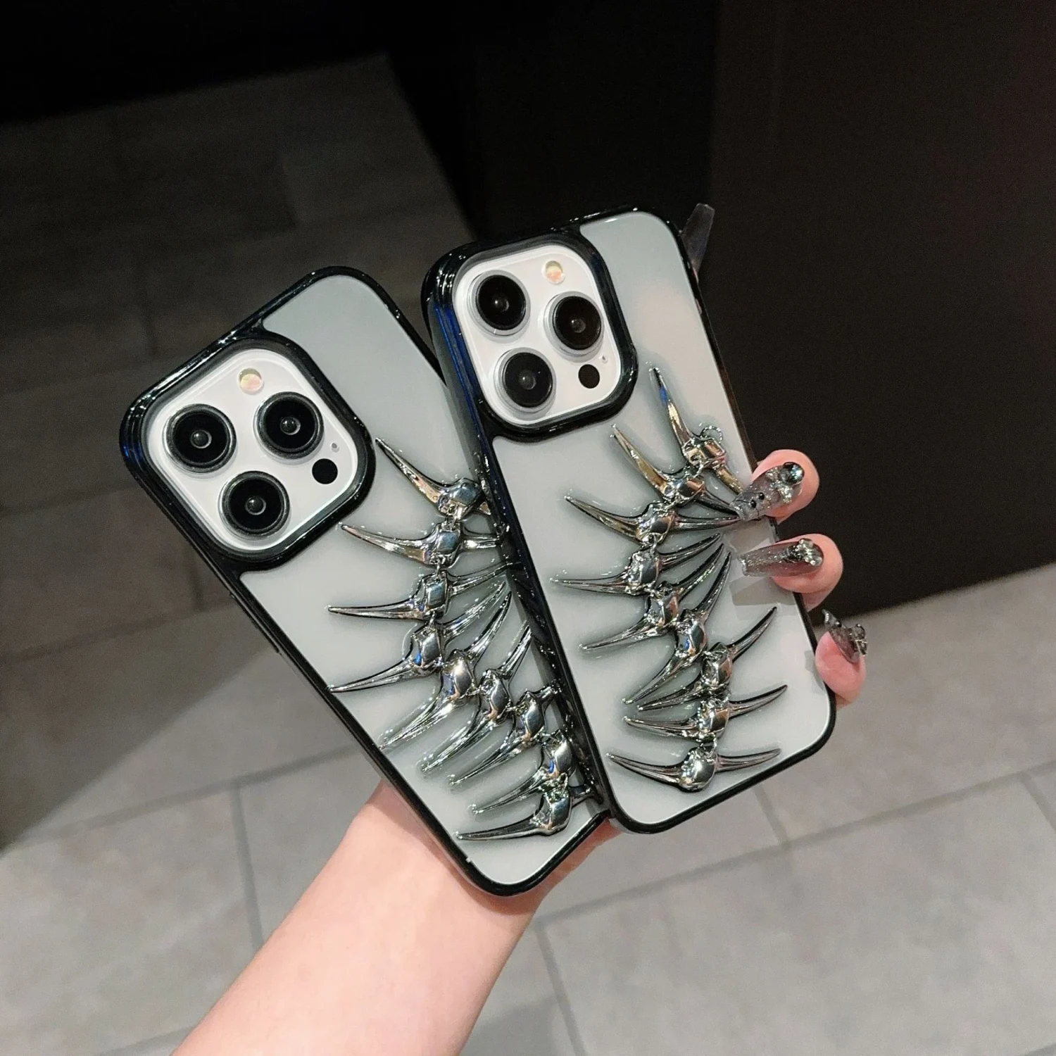 skeleton fish bone phone case